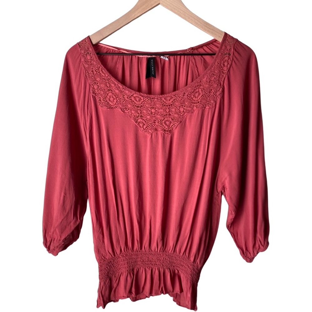 Balloon Sleeve Lace Top